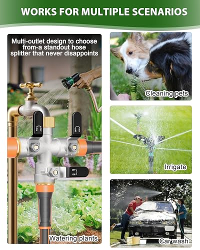 Distributeur d'eau à 3 voies à débit divisé dans trois directions - 3