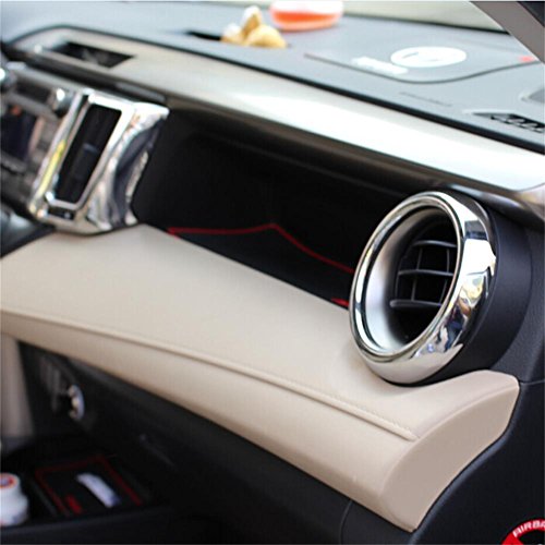 Vesul 4PCs Chrome Dashboard Air Vent Outlet Cover Trim Compatible with Toyota RAV4 2013 2014 2015 2016 2017 2018