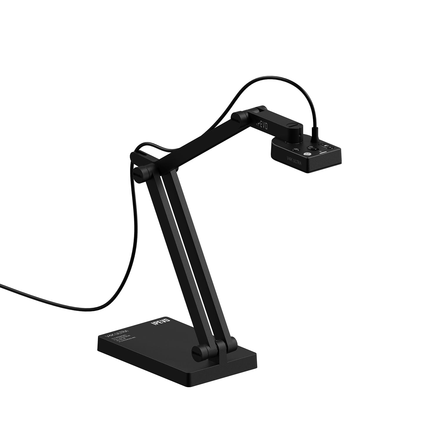 IPEVO V4K-13MP Ultra USB Document Camera, 4K Ultra HD Resolution, Auto-Focus, High-Definition Imaging, Plug and Play. On-The-Go, for Teaching, Visualization, Online Learning, and Web conferencing