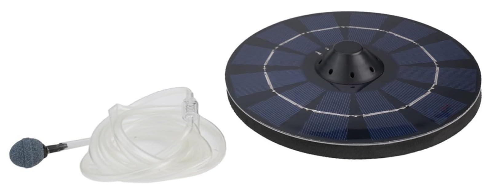 Pompa solare for laghetto con pietra a bolle e tubo dell'aria