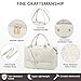 LOVEVOOK Travel Duffle Bag, Weekender Bags for Women with Shoe Compartment, Carry on Overnight Bag with Toiletry Bag, Gym Duffel Bag with Wet Pocket, Hospital Bags for Labor and Delivery, Beige