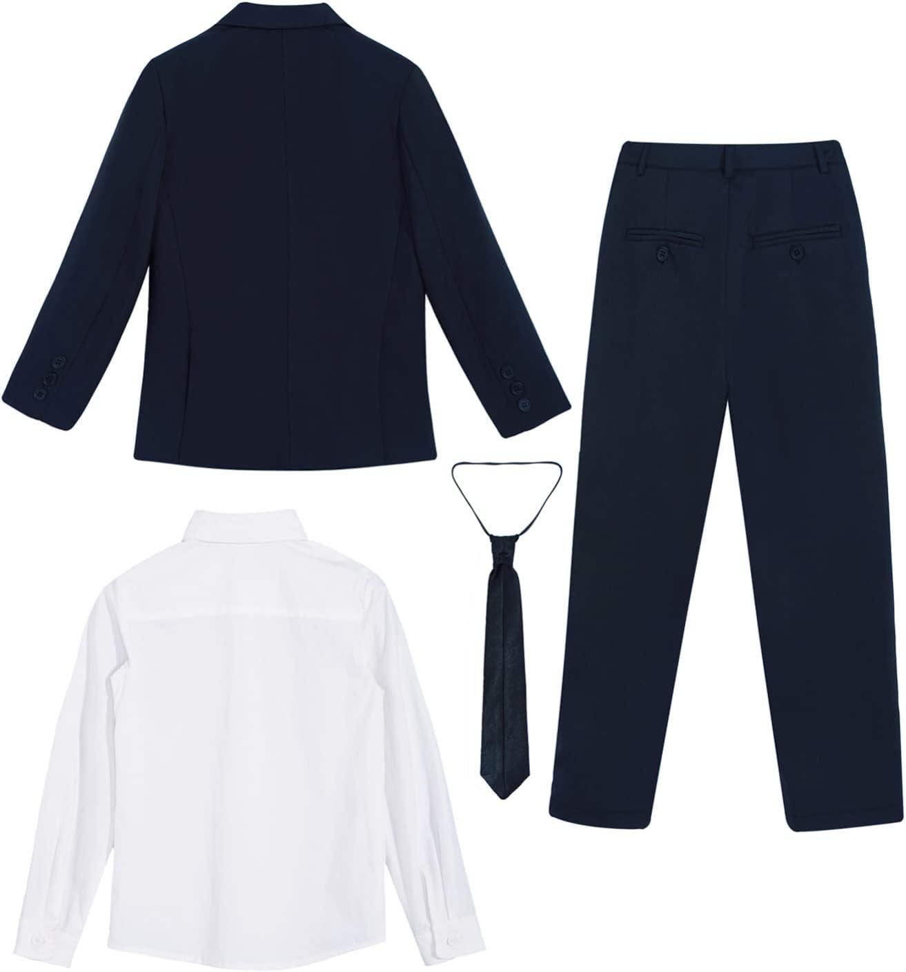 Traje De Boda Para Bebé Niño - Conjunto Elegante (Chaqueta + Chaleco + Camisa + Pantalón)