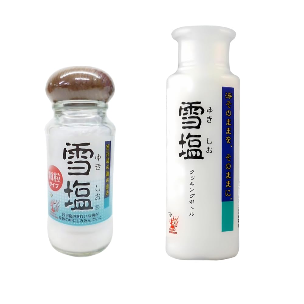 Amazon.co.jp: 雪塩 クッキングボトル 50g 顆粒 こつぶ タイプ 瓶 55g