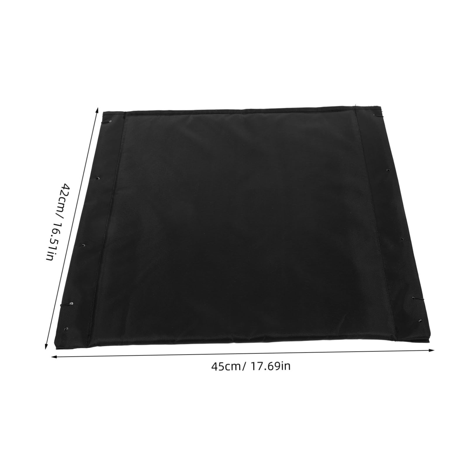 Anneome Cojín de Asiento Transpirable para Silla de Ruedas de Tela Oxford Negra Espuma de Alta Densidad, Fácil de Instalar Verano en Residencias para Personas Mayores