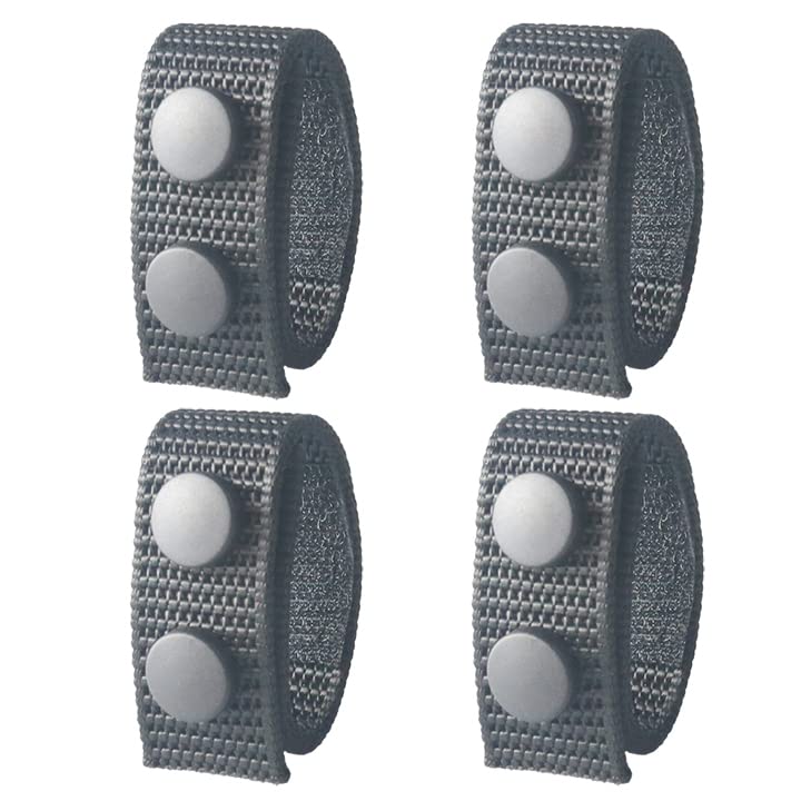 Gaxlay Duty Belt Keeper with Double Snaps for 2¼" Wide Security Tactical Belt Police Equipment Accessories 4 PCS