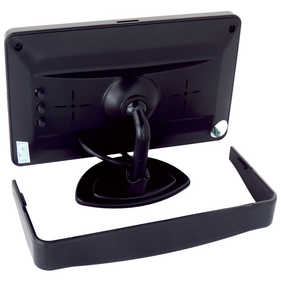 Gotham Kit Portatarga con Retrocamera Integrata e Monitor LCD 4.2" a Colori | Telecamera Retromarcia HD 170° | Visione Notturna | Compatibile con Targhe Europee