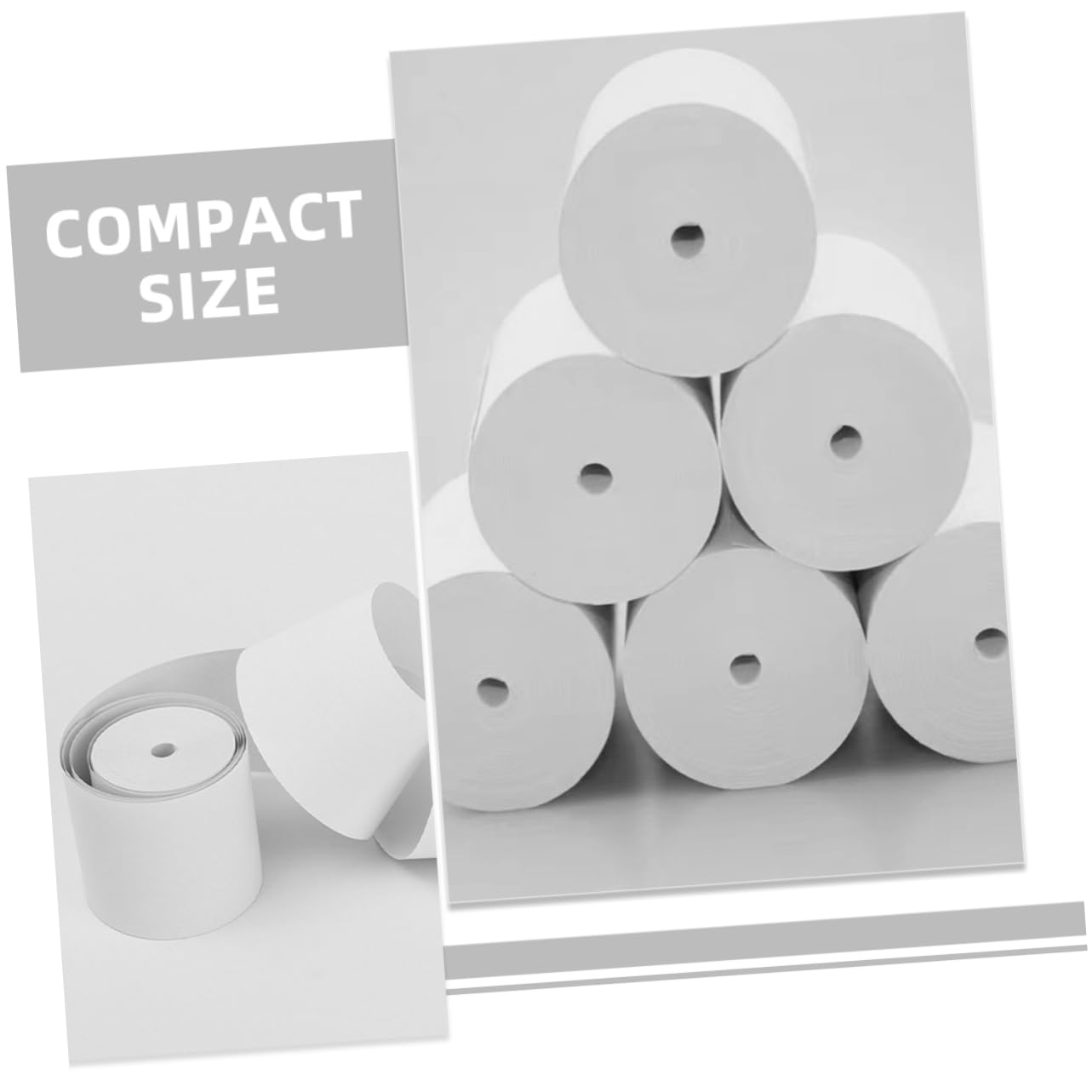 Rollos de Papel Térmico 57x30, 25 Piezas para Impresora