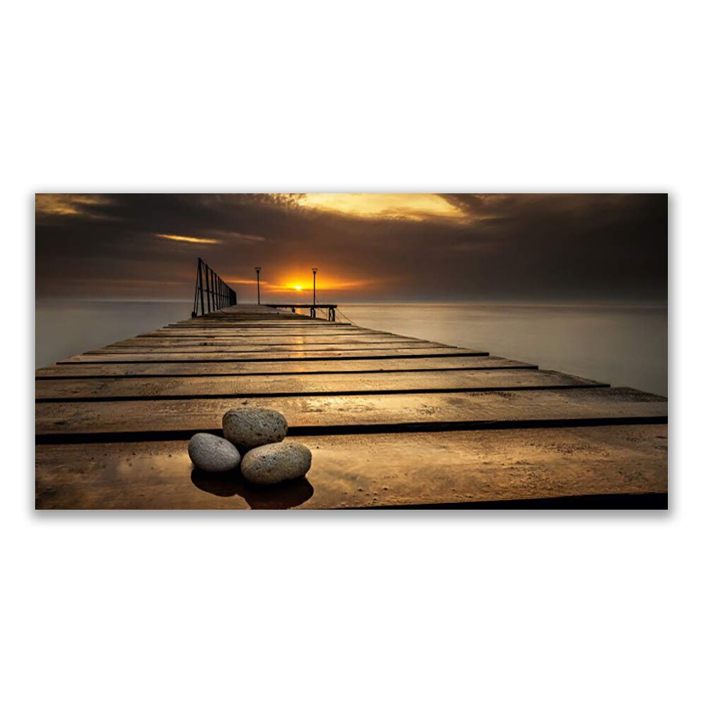 Tableau briques pont architecture Tulup pour sublimer un mur vide