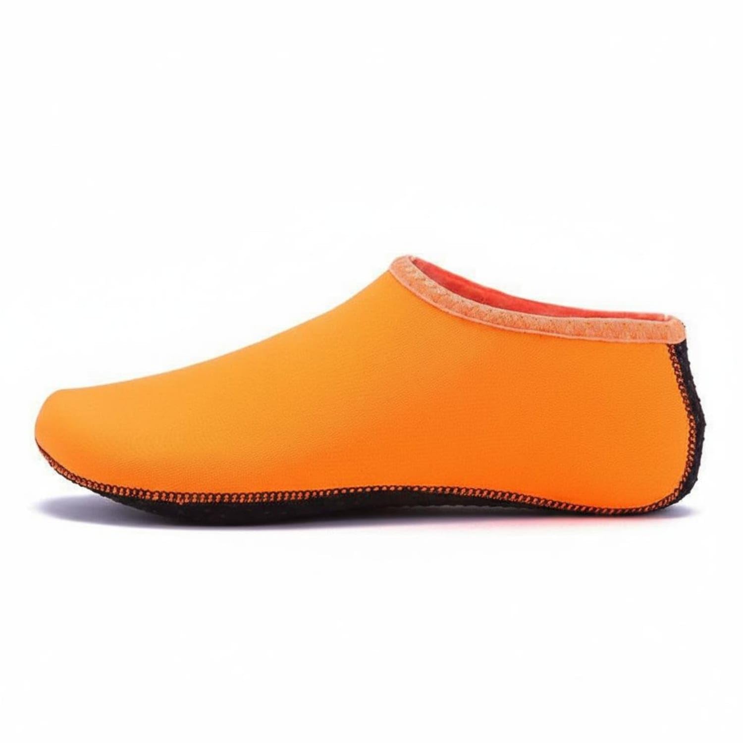 Lightweight Non-Slip Beach Socks Shielding Barefoot Water Shoes Breathable Barefoot Quick-Dry Water Shoes Packable for Men, Women, Kids, Snorkeling, Swimming, Boating, Surfing, Orange, M-image-8