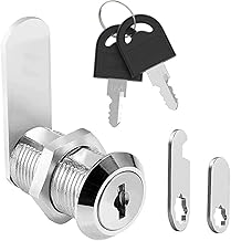 Litensh 35mm Serrature a camma in acciaio inossidabile,Sicurezza Mailbox Lock Cabinet Drawer Cam Lock,con chiavi gemelle per le porte gli armadi gli armadietti e le cassette della posta (1, 35 mm)