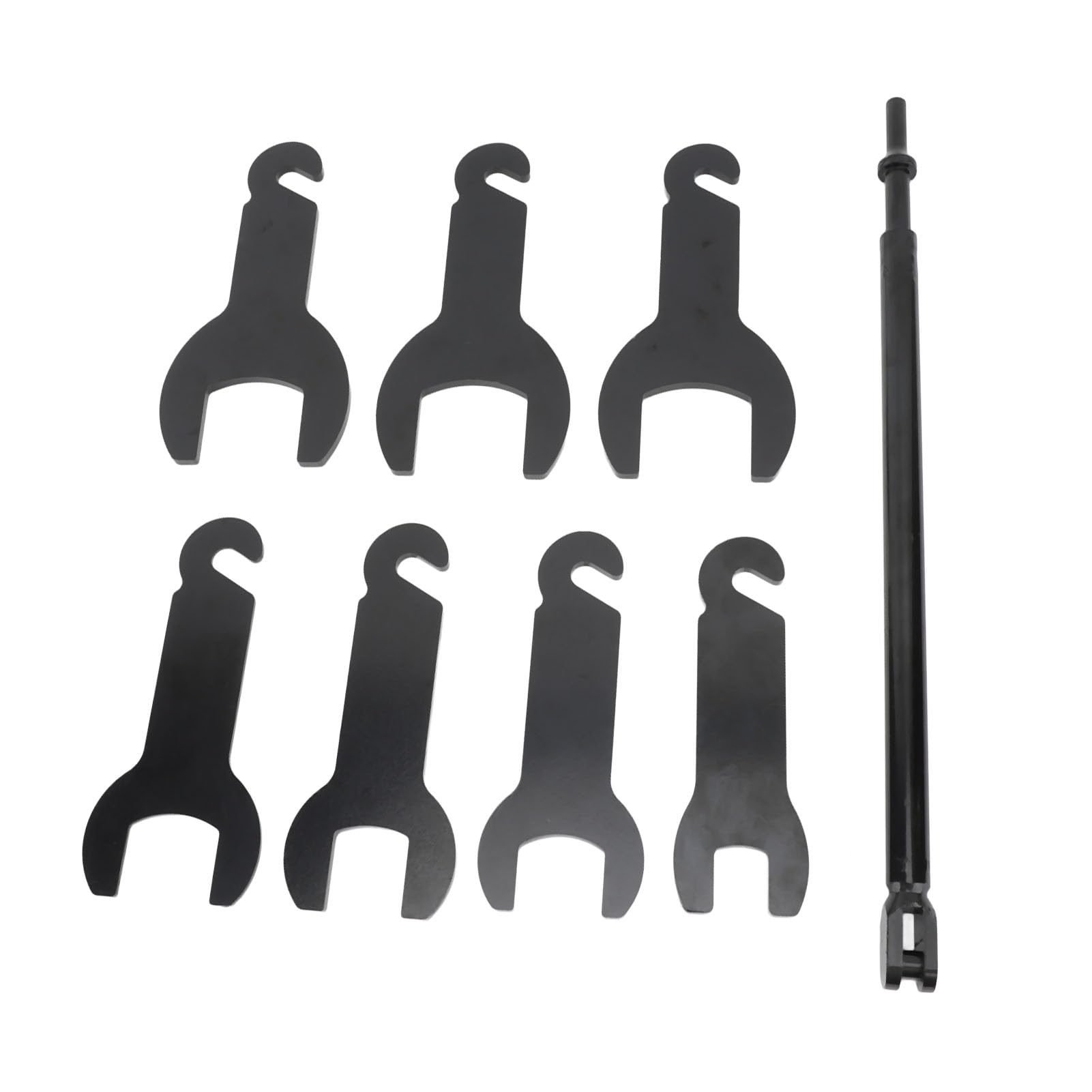 Ausla 8-teiliges Pneumatisches Lüfterkupplungsschlüssel-Set, Metall-Lüfterkupplungs-Entfernungswerkzeugsatz mit 7 8 Zoll 32 Mm 36 Mm 40 47 Größen, Einfache Bedienung mit Koffer für Autoreparatur für