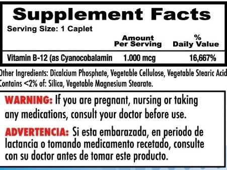 Vitamina B12 1000mcg Set 2 Frascos 100 Tabletas Cada Uno Nutrisalud miniatura 5