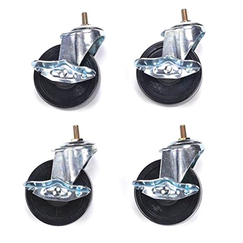 Pro Select Wheels for Stainless Steel Modular Cages - PVC/Metal Wheels for ProSelect Modular Cages, Set of 4