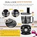 Smart Upgraded Food Processor 12 Cup, Electric Food Chopper Slicer with French-Fry Slicing Shredding Chopping Kneading Cutter, For Meat, Vegetable, Fries, Cheese, Meat & Veggie Prep, Puree