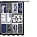 Star Wars Classic Quilt Microfiber 70" X 72" Fabric Shower Curtain