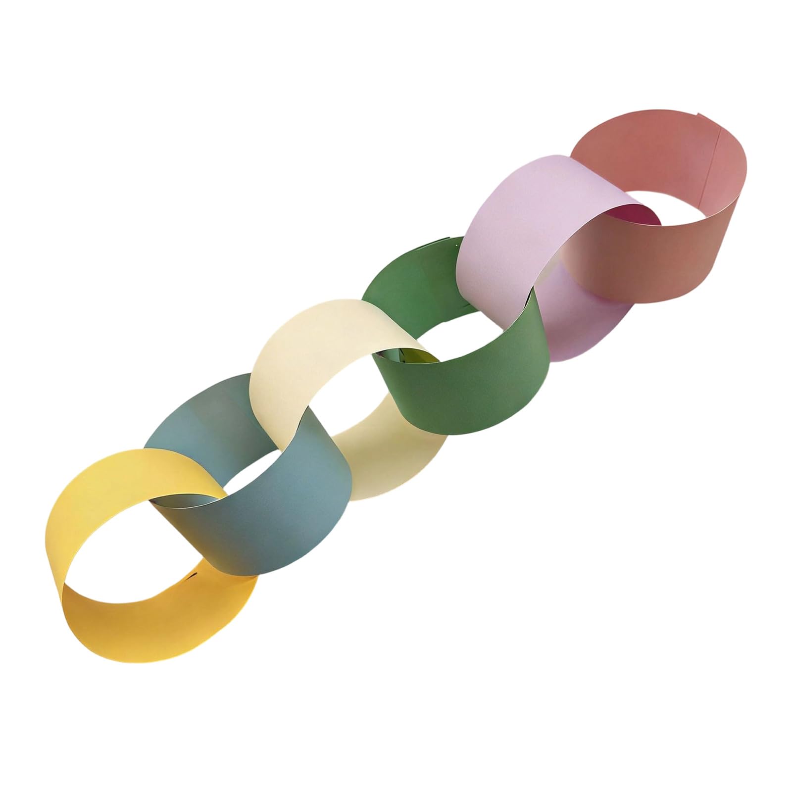 HZBB 100Pieces Bright Rainbow Paper Link Craft Decoration for Children Parties School Event and Home Celebration Preschool Classroom Decorations