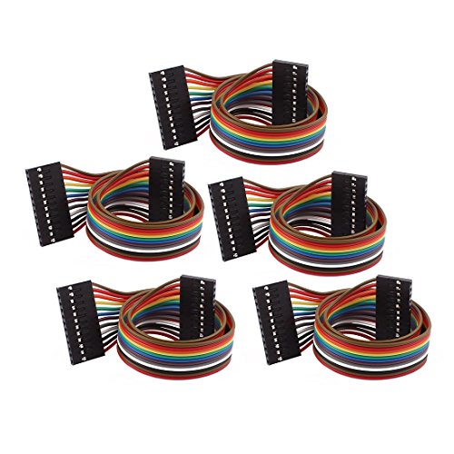 Aexit 5 Pcs Cable Jumper con Conectores 2.54mm 12P miniatura 1