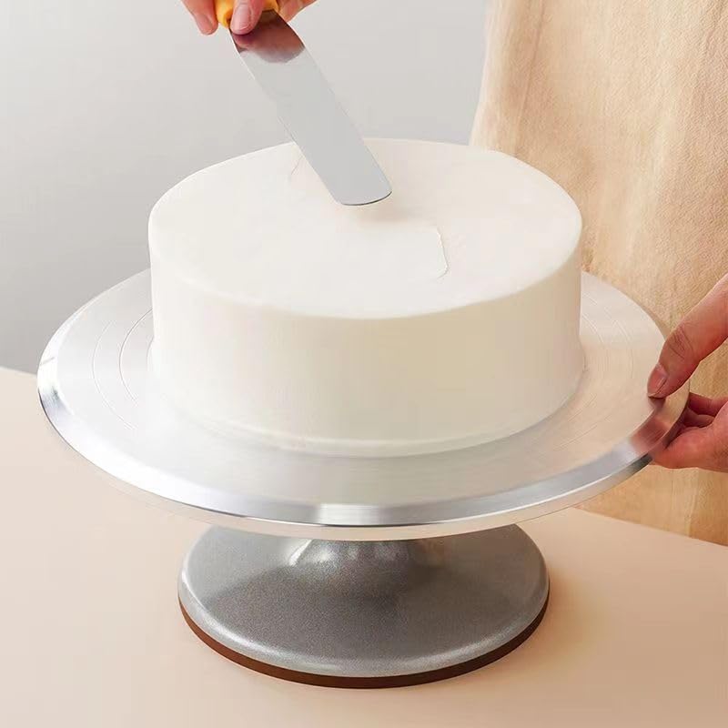 ケーキ回転台ケーキ装飾台ケーキスタンドアルミニウム合金製ケーキ装飾
