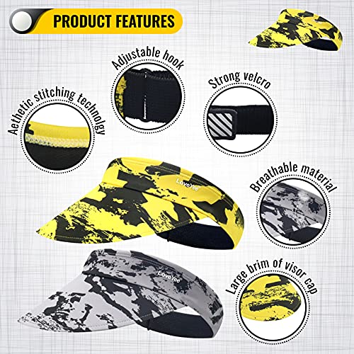 Loveyee Sport Sun Visor Hat For Women And Men - Moisture Wicking, Breathable, Non-Slip Design Camo Hats For Running,Hiking #TOP2