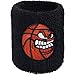 Schweissband mit Basketball Stickerei Bestickt & Absorbierendes Frottee Designer Schweißband Handgelenk Arm Schwarz Wristband Basketball Geburtstag Geschenk für Basketballspieler Schweiß-Armband
