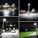 OKPRO 10000W Solar Street Light, 7000K Solar Lights Outdoor Waterproof Motion Sensor, Solar Security Light IP66 Waterproof, Solar Street Lights Outdoor Dusk to Dawn for Parking Lot, Yard, Farm(2Pack)