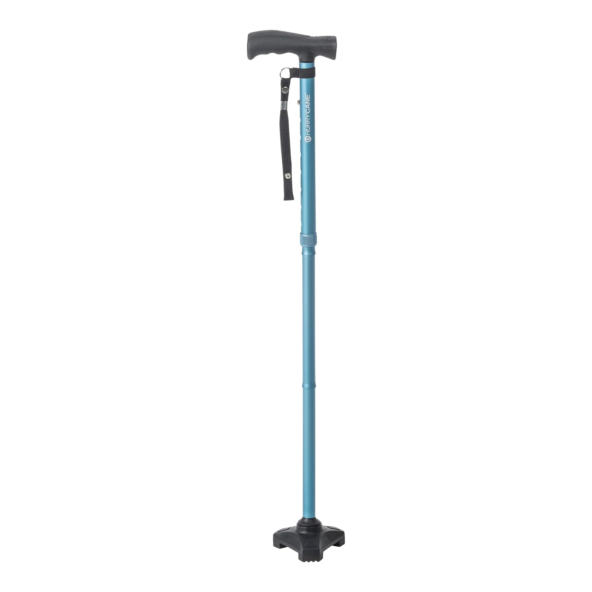 HurryCane HCANE-PP-C2 Freedom Edition Foldable Walking Cane with T Handle