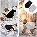 2 Stück Hundepullover mit D-Ringen, Hundemantel für Kleine Hunde, Warm Hundepullover, Grau+Schwarz Winter Hundejacke, Wintermantel Fleece für Kleine Hunde, Hundejacke für Innen und Außen (L)