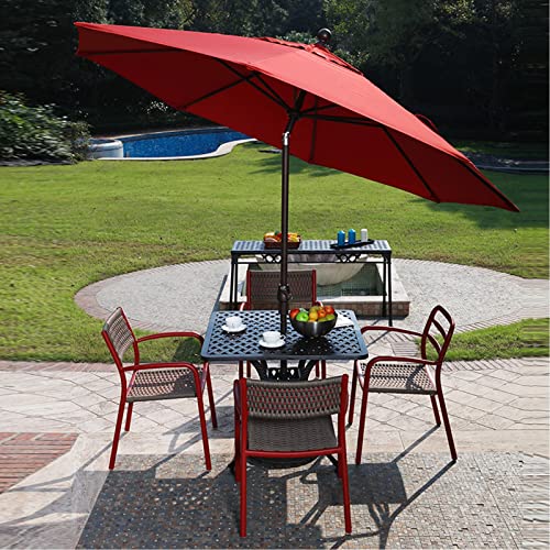 Parasol café sin base de 2,7m para terraza y momentos al aire libre 3