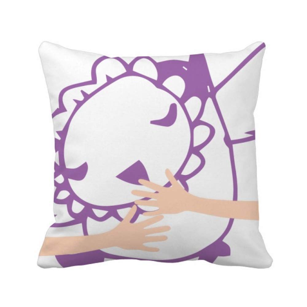 Coussin de couverture oiseaux câlin au dessin animé de ligne simple pour décoration de canapé