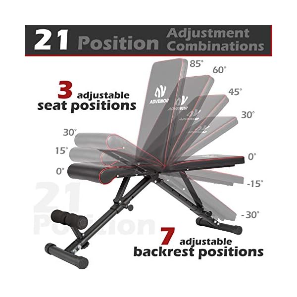 ADVENOR-Weight-Bench-Adjustable-Strength-Training-Incline-Decline-Full-Body-Workout-Foldable-Exercise-Bench-For-Home-Gym ADVENOR Weight Bench Adjustable Strength Training Incline Decline Full Body Workout Foldable Exercise Bench For Home Gym