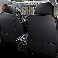 Vista 3 de Juego completo de fundas de asiento de automóvil, de piel sintética, cubierta de asiento de automóvil, cómoda funda de cojín para vehículo