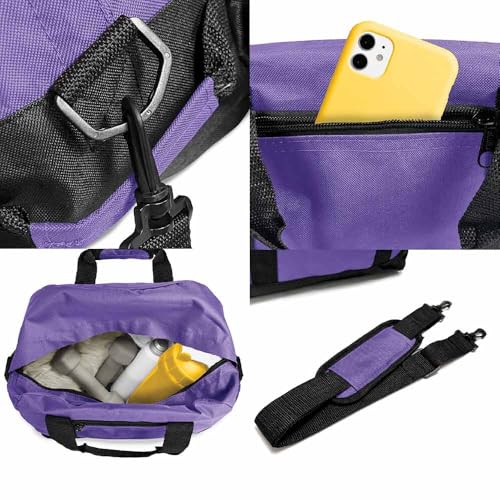 Image of DALIX 14 inch Small Duffle Bag Two Toned Gym Travel Bag