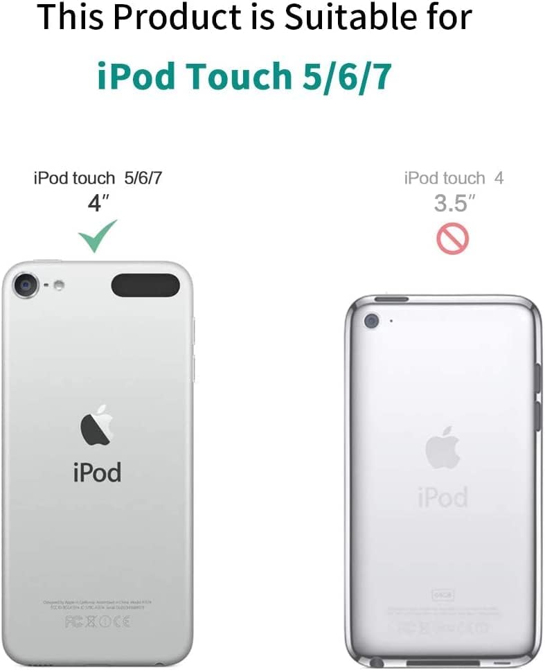 Miniatura 3 de Funda para iPod Touch 7, Touch 65, cubierta trasera delgada protectora de plástico duro para Apple iPod Touch 567 generación, para mujeres, niñas y