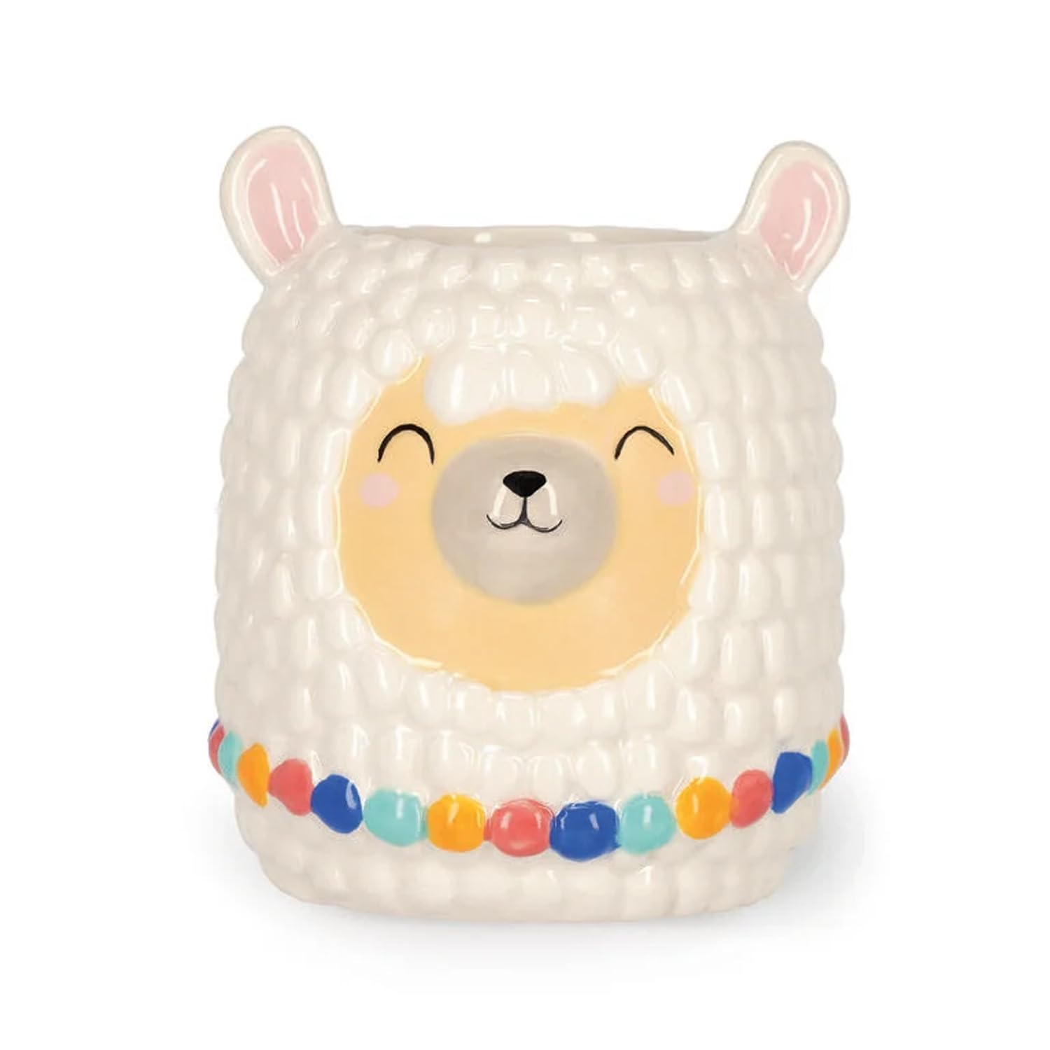 LEGAMI Scented Wax Candle - Animal Theme with 40 Hrs Scent - Cotton Wick - Lime Blossom & Vanilla Scent (Llama)
