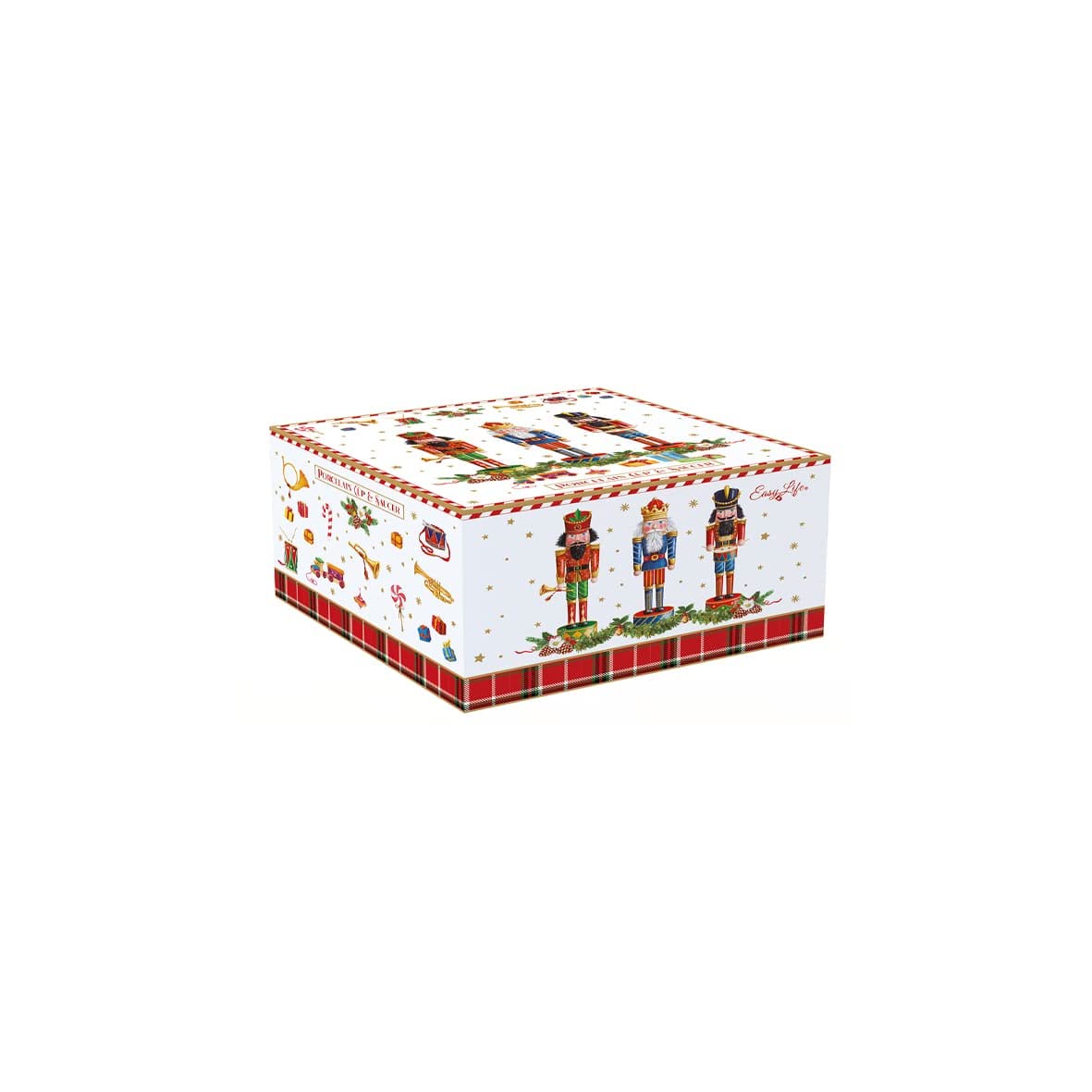 EASY LIFE Tasse avec soucoupe 250 ml en porcelaine Vintage NUTCRACKERS