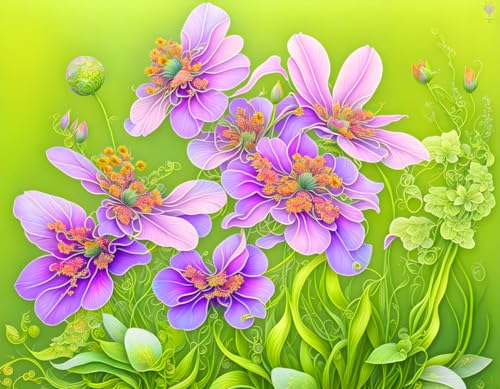 Affiches sur toile de fleurs sans cadre decoration murale SERENDIPITP 58 x 90 cm