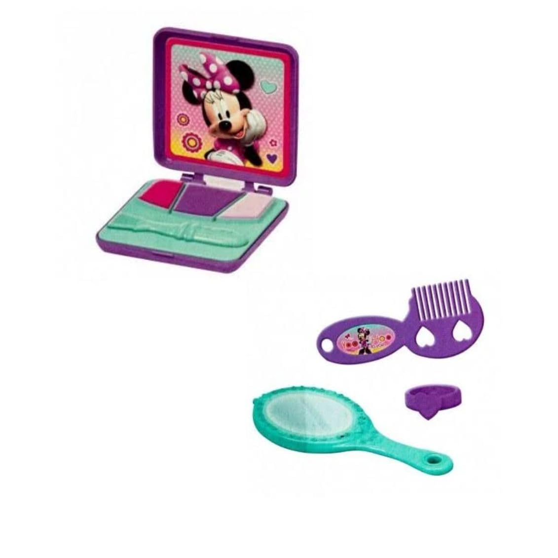 Specchiera Rosa con 10 Accessori, Asciugacapelli,Specchietto,Sgabello,Alta 78 cm., Idea Regalo,Giocattolo per Bambine 3+ (Minnie)