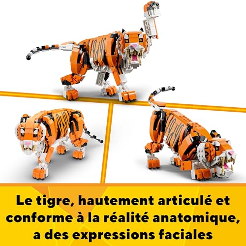Lego Creator 3 en 1 Sa Majesté Le Tigre 31129 Lego La Boîte - vue 10