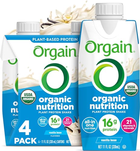 Orgain Organic Nutritional Vegan 16g Protein Shake, Vanilla, 11 oz, 4pk - image 1