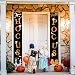 Whaline Hocus Pocus Halloween Banner Indoor/Outdoor Decorative Hanging Sign for Home Office Front Door Porch Welcome Halloween Decorations