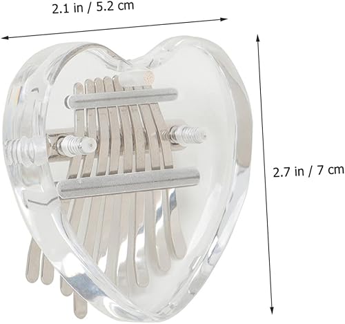 Miniatura 8 de Abaodam 2 piezas de piano de pulgar transparente para niños, instrumentos para principiantes, piano de otomatomatona, instrumentos musicales para