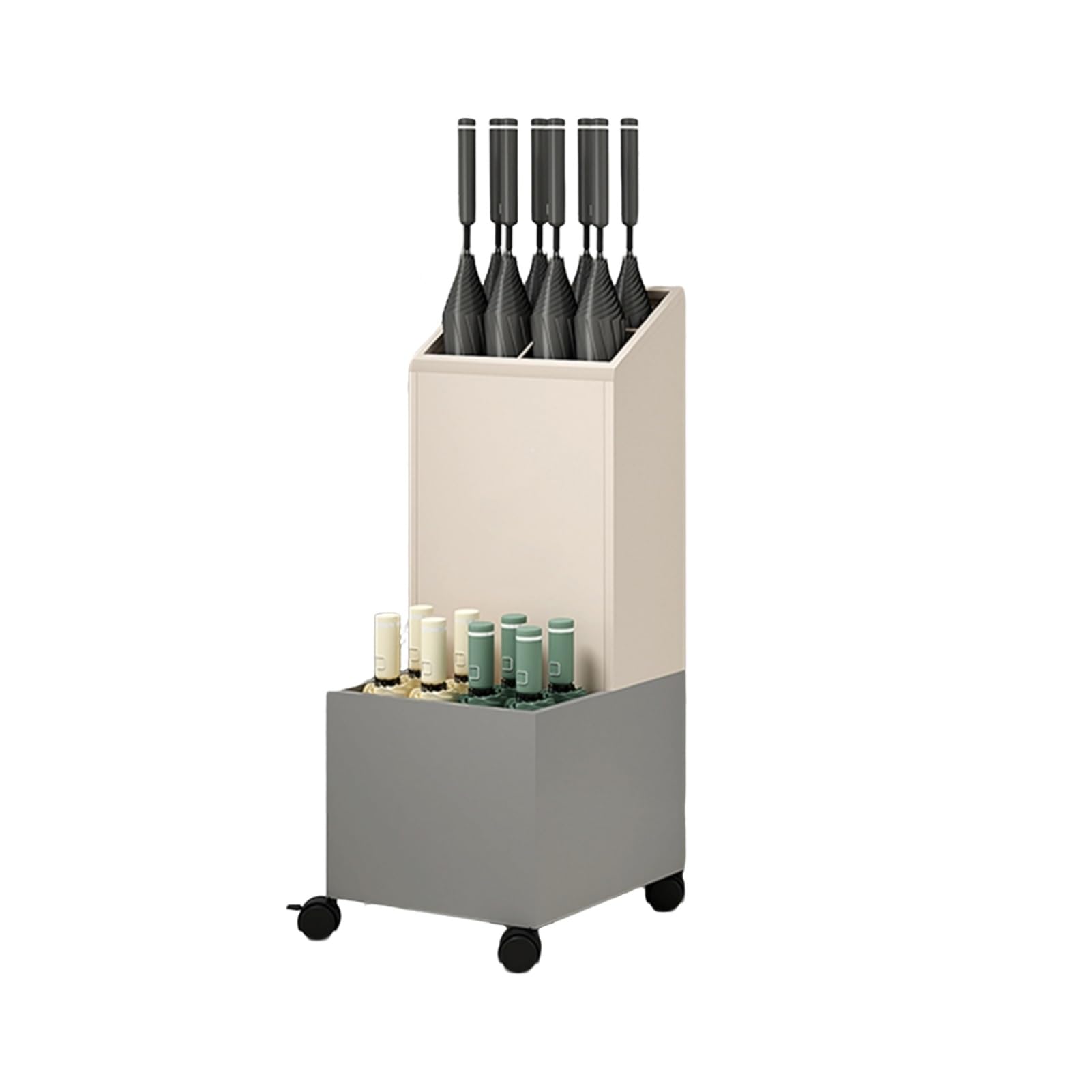 HYLYGFH Freestanding Umbrella Holder Stand - Stylish Entryway nizer, Space-Saving Design for Home & Office, Durable Storage Solution for Umbrellas, Canes & More