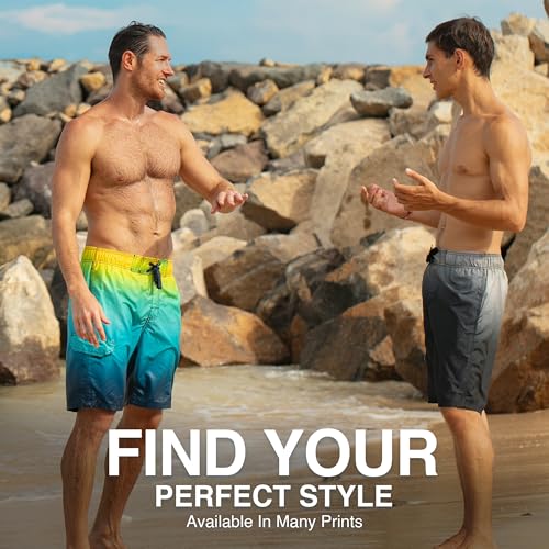 Image of Kanu Surf Men's Big Viper Extended Size Stripe Swim Trunk