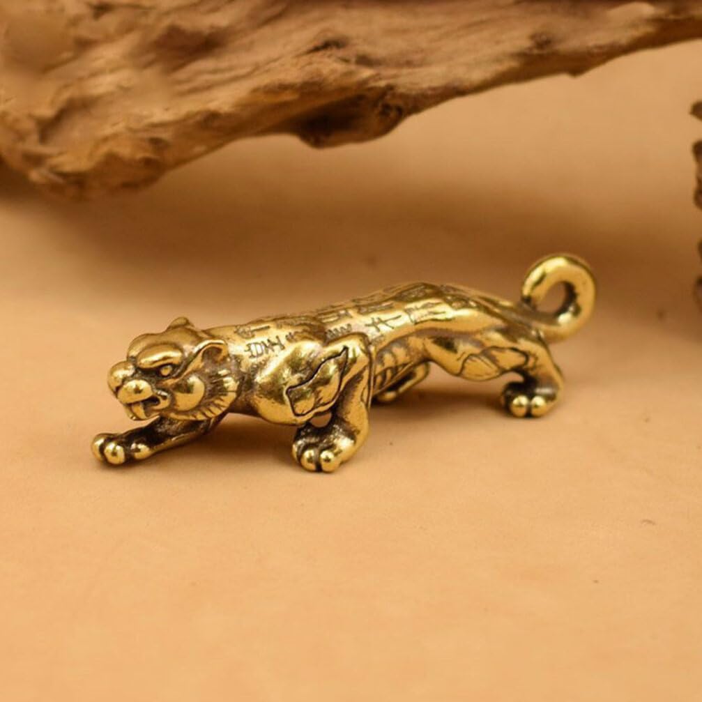 EXCEART Mini Brass Tiger Figurines - Image 3