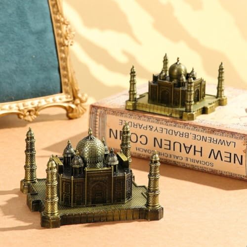 Taj Mahal regalo de arquitectura india modelo metálico souvenir para viajeros 7