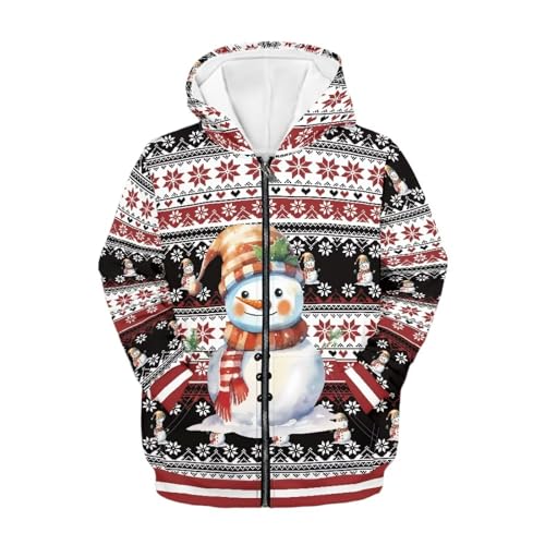 Boys Girls Hoodies Zipper Sweatshirt Long Sleeve Hoodie Sweatshirt with Pockets Pullover Tops Sweaters