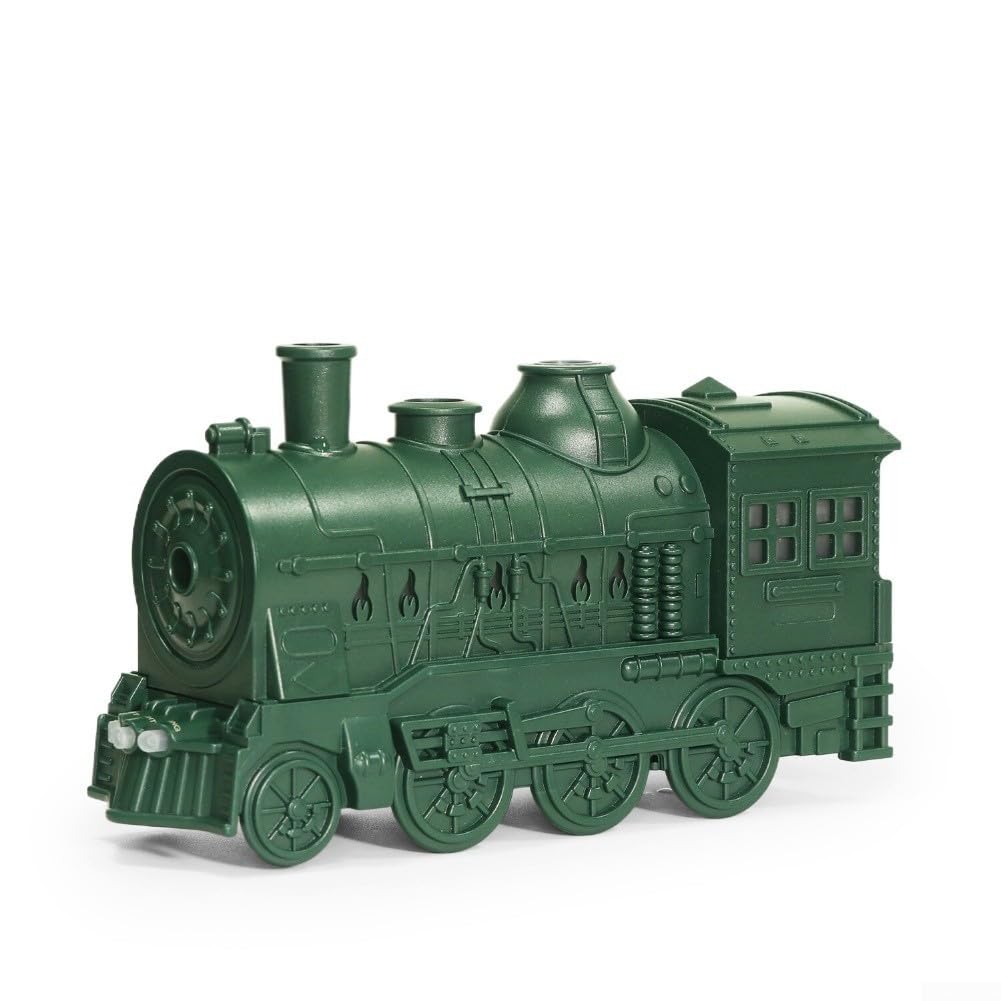 Difusor de aceites esenciales de 300 ml para efecto de llama, humidificador de vapor frío en forma de tren para control remoto para oficina en casa, difusor de estado de ánimo de