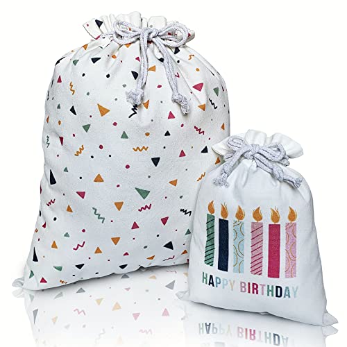 Gather & Knot Drawstring Gift Bags for Birthdays