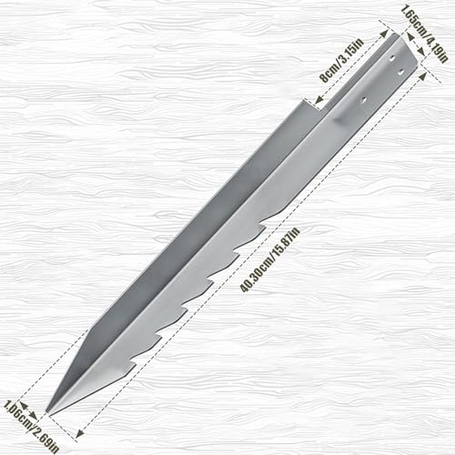 Poste de valla metálico pack de 4 piezas para reparar estructuras de escalada 7