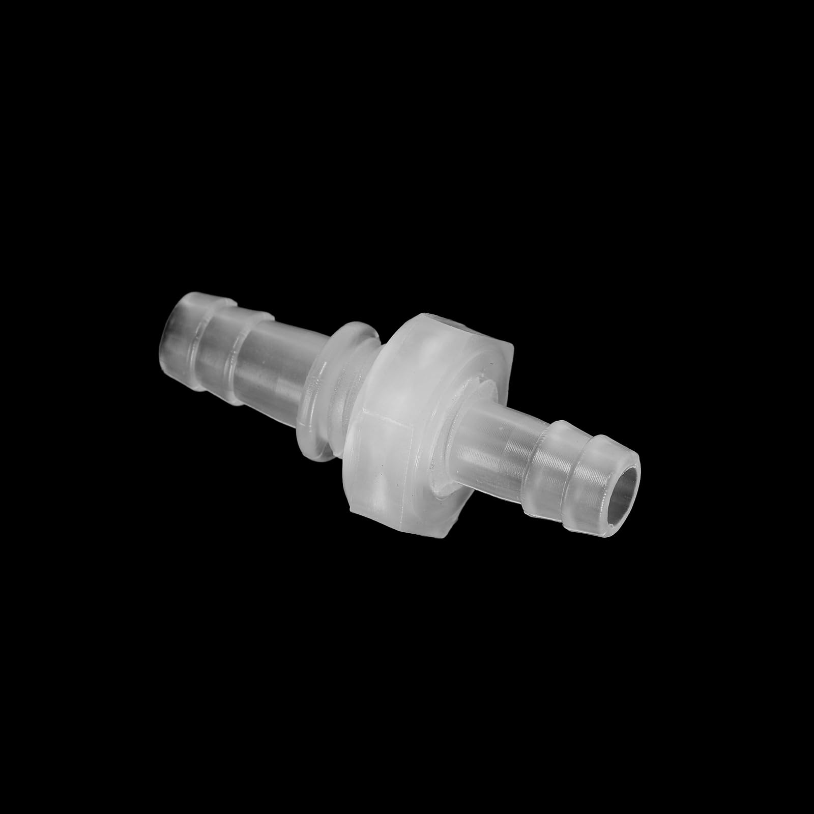 Ruimou 5Pcs 1/4 inch(8-M12-8) Plastic Hose Barb Straight Through Union Connection Fittings with M12 Hex Nut for Aquarium Water/Fuel/Air - Image 3